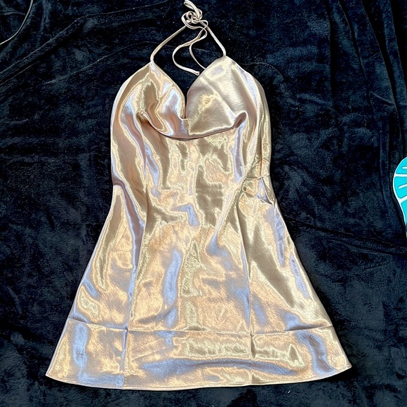 Guess Size Large Metallic Slip Dress - Picture 1 of 2